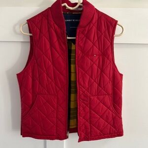 Tommy Hilfiger Red Quilted Vest